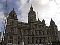 The front elevation of the Glasgow City Chambers, as seen from George Square, Glasgow.