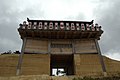 Ki Castle, a reconstructed Korean-style mountain fortress in Japan.