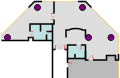 "Vista Suite" floor plans (simplified)