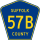 County Route 57B marker