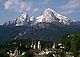 Watzmann Middle Peak (centre, 2,713 m or 8,901 ft)