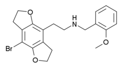 Kekulé, skeletal formula of 2CBFly-NBOMe