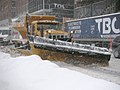 A street plow in Quebec City, Canada