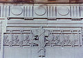 architectural detail on bank in Indiana