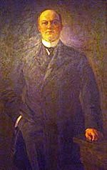 Painting of Heber Manning Wells