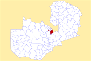 District location in Zambia