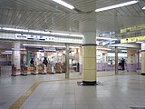 京成、都營站區剪票口（2008年4月）