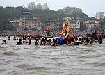 Ganesh Visarjan in Mumbai.