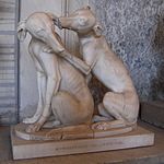 Statue of Roman sight-hounds