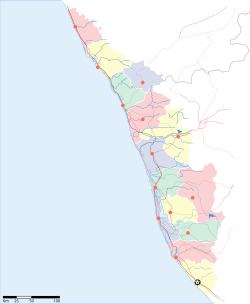 Map of Kerala