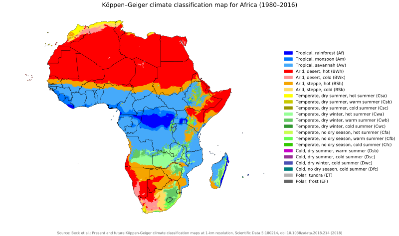 T. brucei is only found in the blue areas