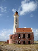 Faro en la isla de Klein Curazao