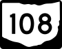 State Route 108 marker