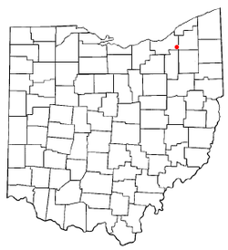 Location of Solon in Ohio