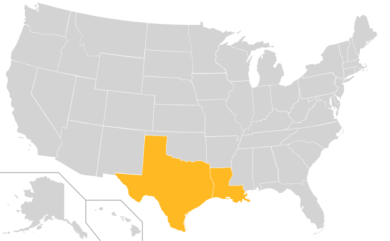 File:Southland Conference Map.svg