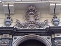 Van den Eynde and Colonna coat of arms above the gate of Palazzo Zevallos in Naples