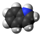 Space-filling model of indole