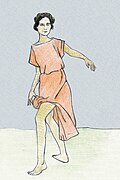 Drawing of Katja Wulff dancing