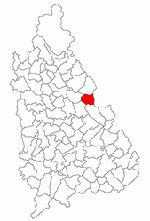 Location in Dâmbovița County