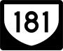 Highway 181 marker