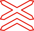 P-11a Level crossing (single track)