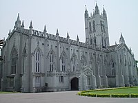 St. Paul's CNI Cathedral, Calcutta is one of the finest examples of Gothic Revival architecture in India.[172]