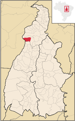 Location in Tocantins state