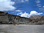 River rafting in the Zanskar subdistrict of Kargil