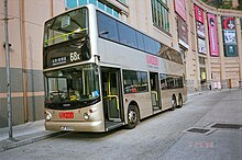 double-decker bus at a bus stop