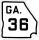 State Route 36 marker