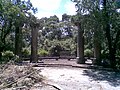 Pillars of the 1911 GPO, now displayed in the Kadoorie Farm and Botanic Garden