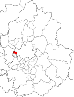 Map of Gyeonggi-do highlighting Ojeong-gu.