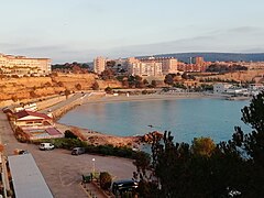 Panorámica de la playa.