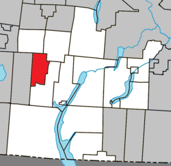 Location within Memphrémagog RCM