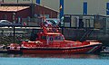 Embarcación de Salvamento Salvamar Deneb en su base en el Puerto de Santander (Cantabria).