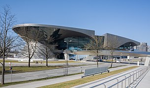 BMW Welt building as seen at daylight