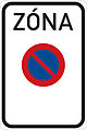 Zone having the restriction indicated