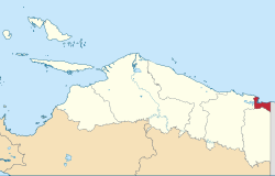 Location in Papua Province