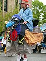 A man on an emu