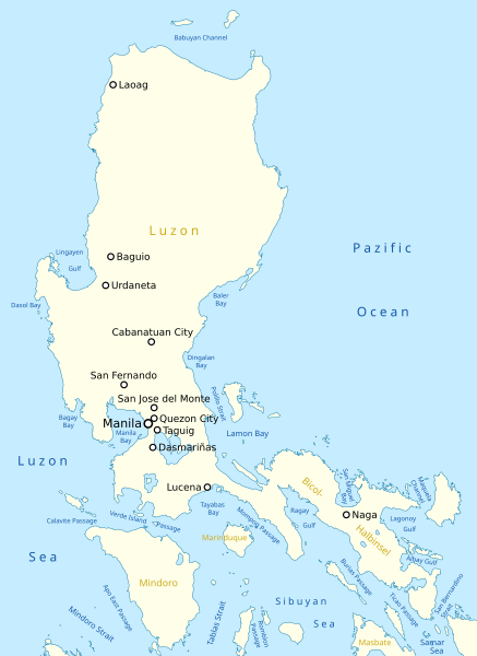 Archivo:Map of Luzon Island.svg