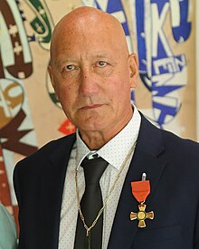 Headshot of Brightwell, after his investiture as ONZM, at Government House, Auckland