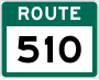 Route 510 marker