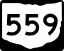 State Route 559 marker