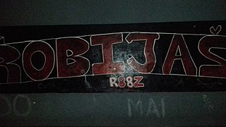 FC Čelik fan graffiti on Jalija