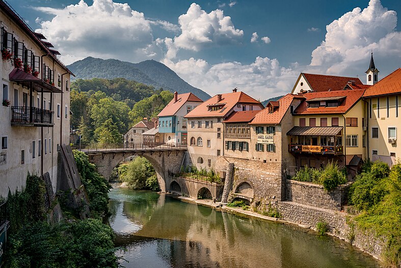 #12: Capuchin Bridge, Škofja Loka, Slovenia Attribution: Bernd Thaller (CC BY 2.0)