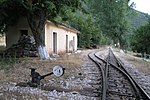 (Now disused) Kerpini railway station, July 2007.