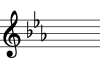 E-flat Major key signature