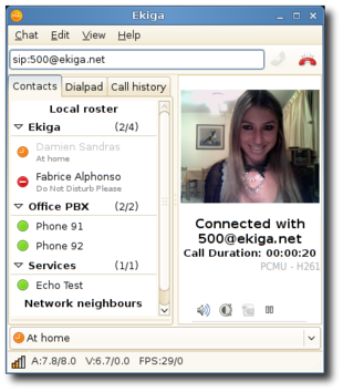 Ekiga 3.0.0 (Video call)