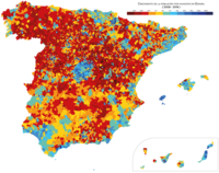 Crecimiento de la población entre 2008 y 2018