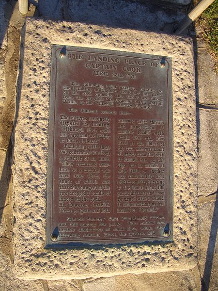 File:Kurnell Cook Landing Plaque.JPG